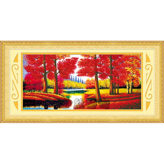 Paket Diamond Painting DOME 170082 Pemandangan Autumn Musim Gugur