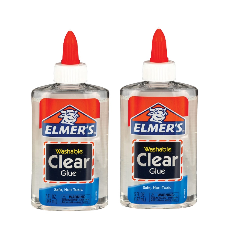 Elmers Bundling  Clear Glue Slime Non Toxic Isi 2Pcs