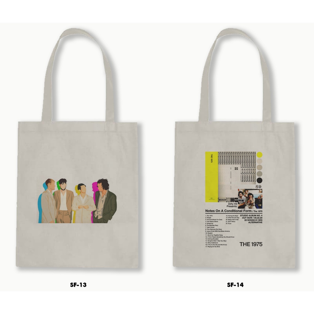 TOTE BAG BLACU a - THE 1975