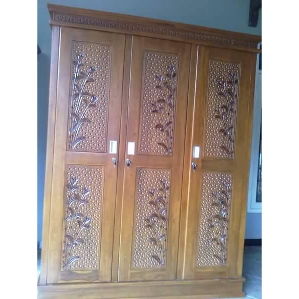 lemari pakaian jati ukiran, lemari pakaian mebel jepara, furniture