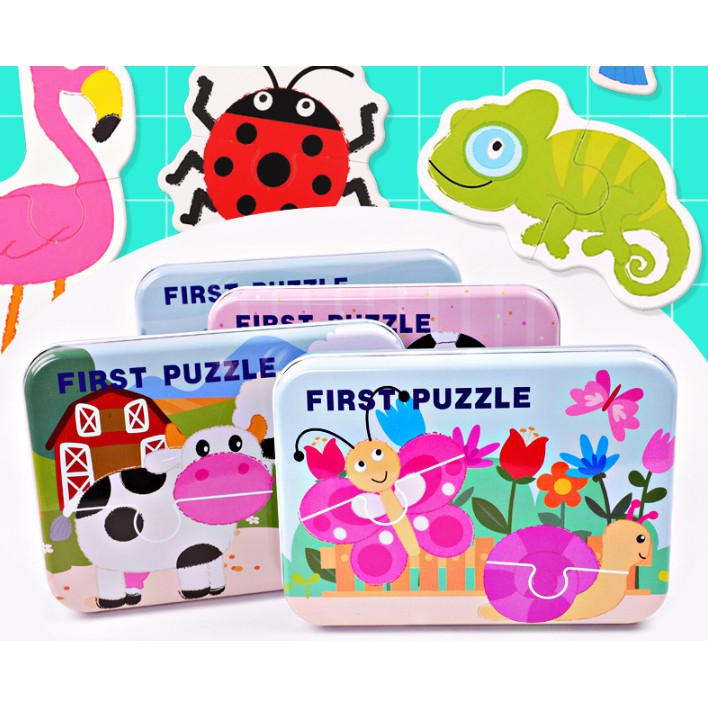 Mainan Edukasi FIRST PUZZLE / Puzzle Anak First Puzzle / Mainan Edukatif Puzzle Isi 18-22 Pola