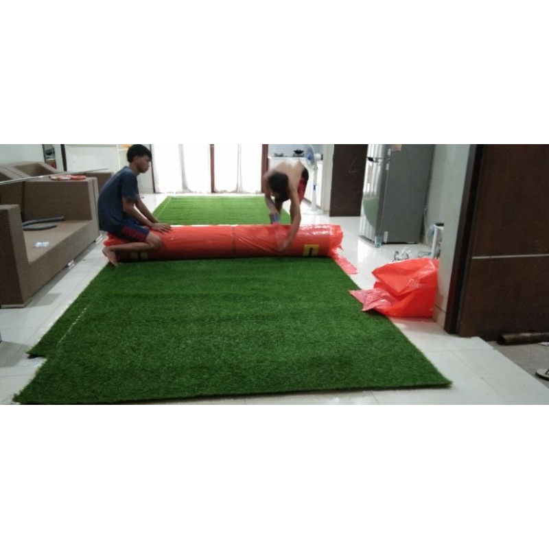 Rumput Sintetis Gulungan 50 Meter - Rumput Sintetis Taman Per Roll