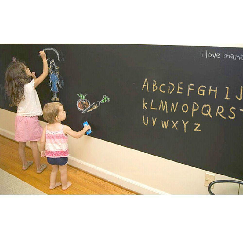 Top Blackboard Stiker Childen Wallpaper PVC Vinyl Tulisan Graffiti Draw Decal