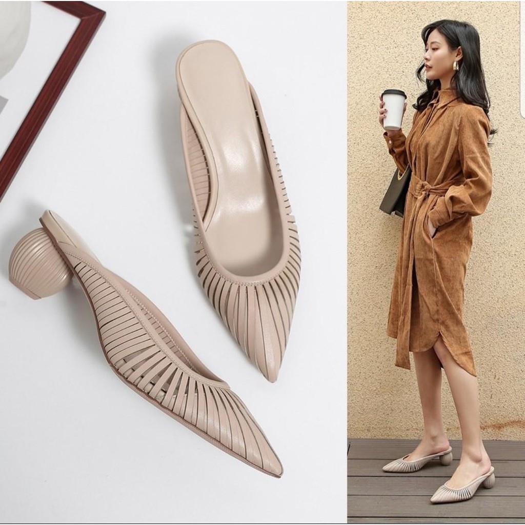 cult gaia alia leather mules