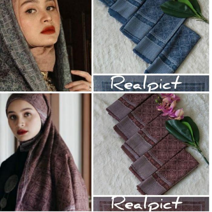 ♜ (New/Leopard/Polkadot/Love)Kerudung Segiempat Voal Lasercut Hijab Voal Motif Jilbab Voal Lasercut 