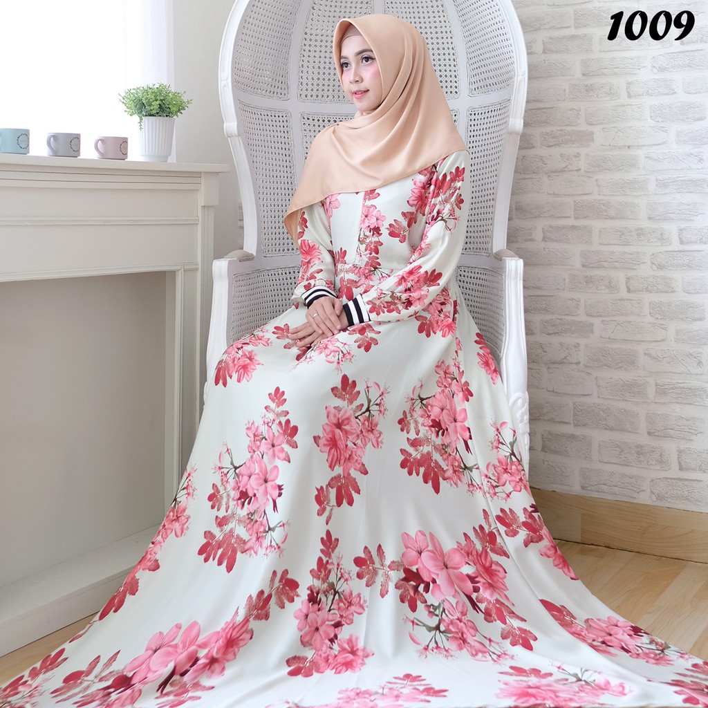 Gamis Bahan Maxmara Motif