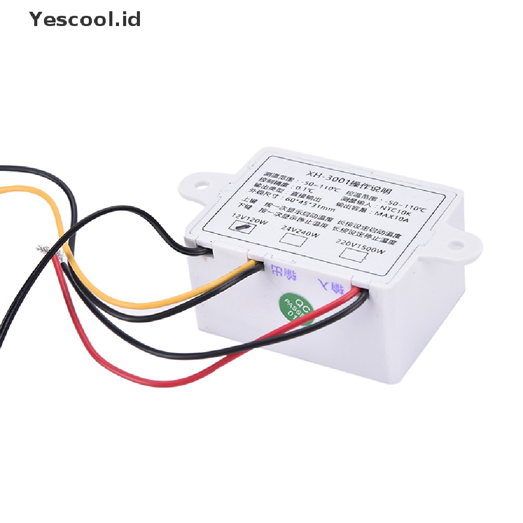 (Yescool) Termostat Pengatur Suhu Digital AC220V 10A