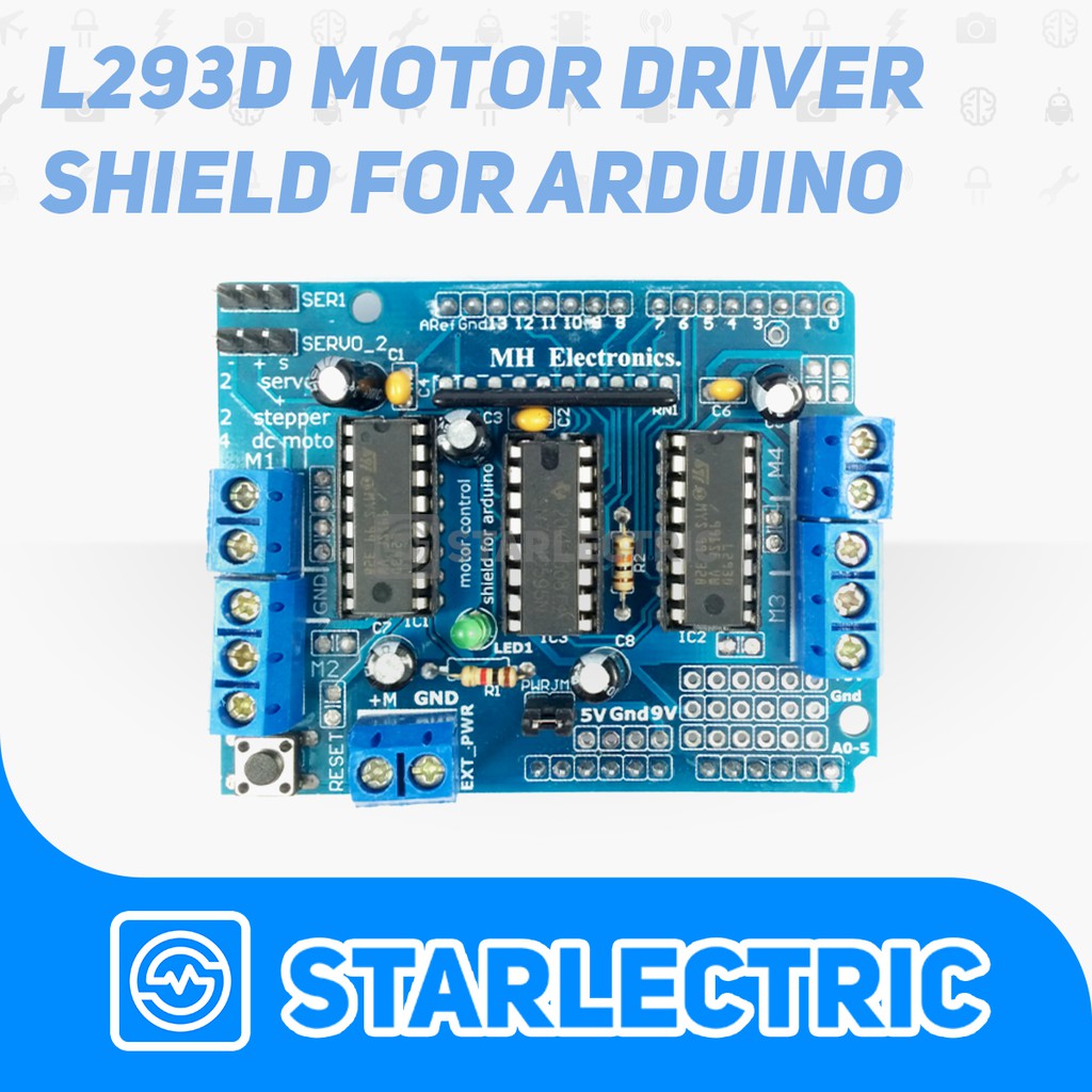 L293D Motor Driver Shield for Arduino