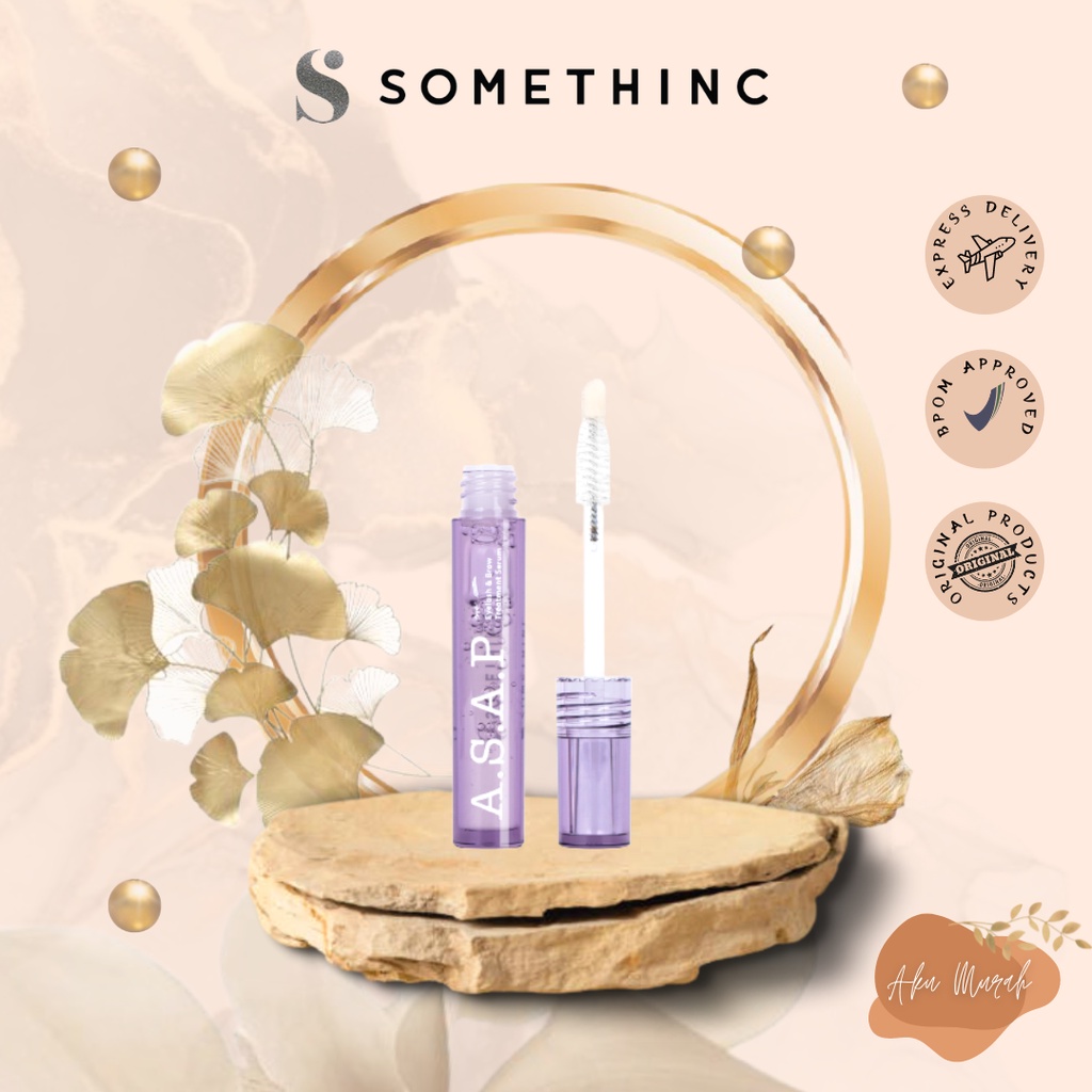 ✨ AKU MURAH ✨ Somethinc ASAP Eyelash &amp; Brow Treatment Serum 3.5 ml / Serum Bulu Mata BPOM