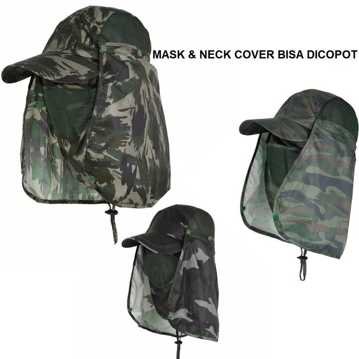 Camouflage HAT TOPI GURUN TOPI JEPANG LARI TRAIL MANCING