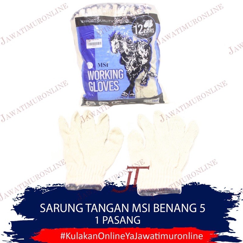 Sarung Tangan Proyek Benang 5 cap KUDA