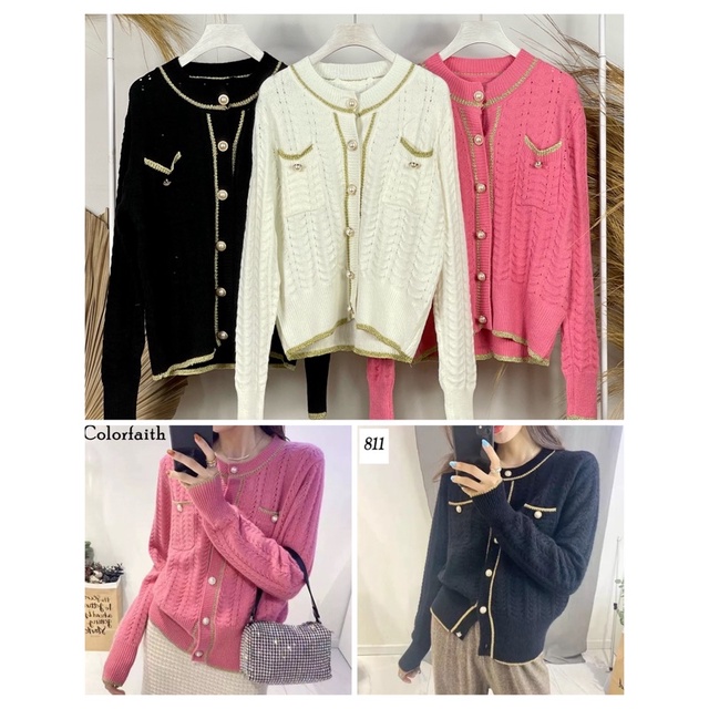 cardigan rajut import Grosir Pgmta Kode 811 serian isi 3 pcs