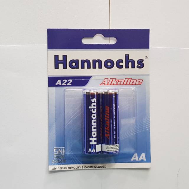 Battery / Baterai Hannochs Alkaline AA isi 2 pcs