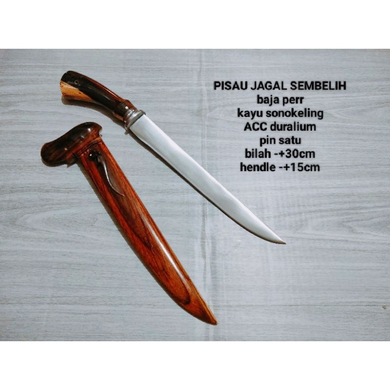 Original produk JAGAL SEMBELIH GOLSEM MURAH PISAU DAGING PISAU SEMBELIH BAJA KAYU SONOKELING premium