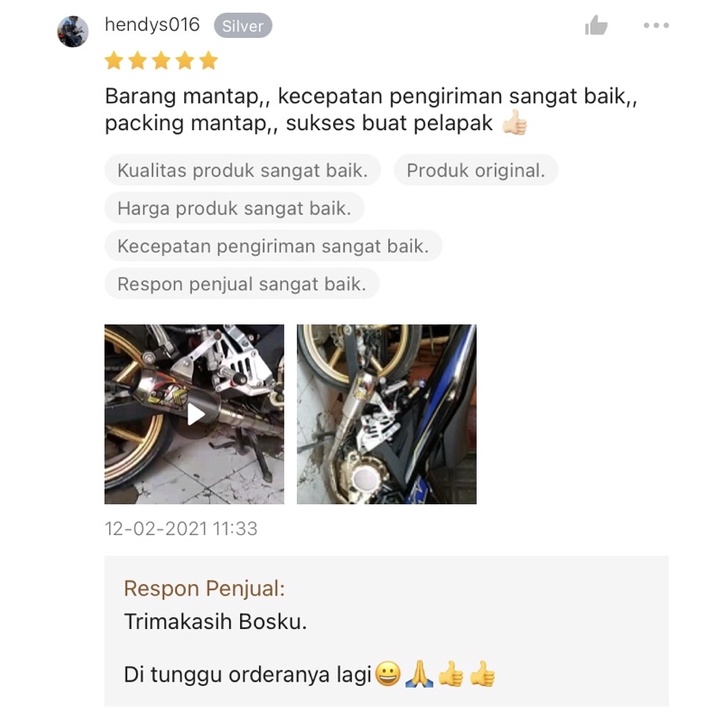 Leheran header pipa knalpot mx king header roudrace header mxking underbone-3