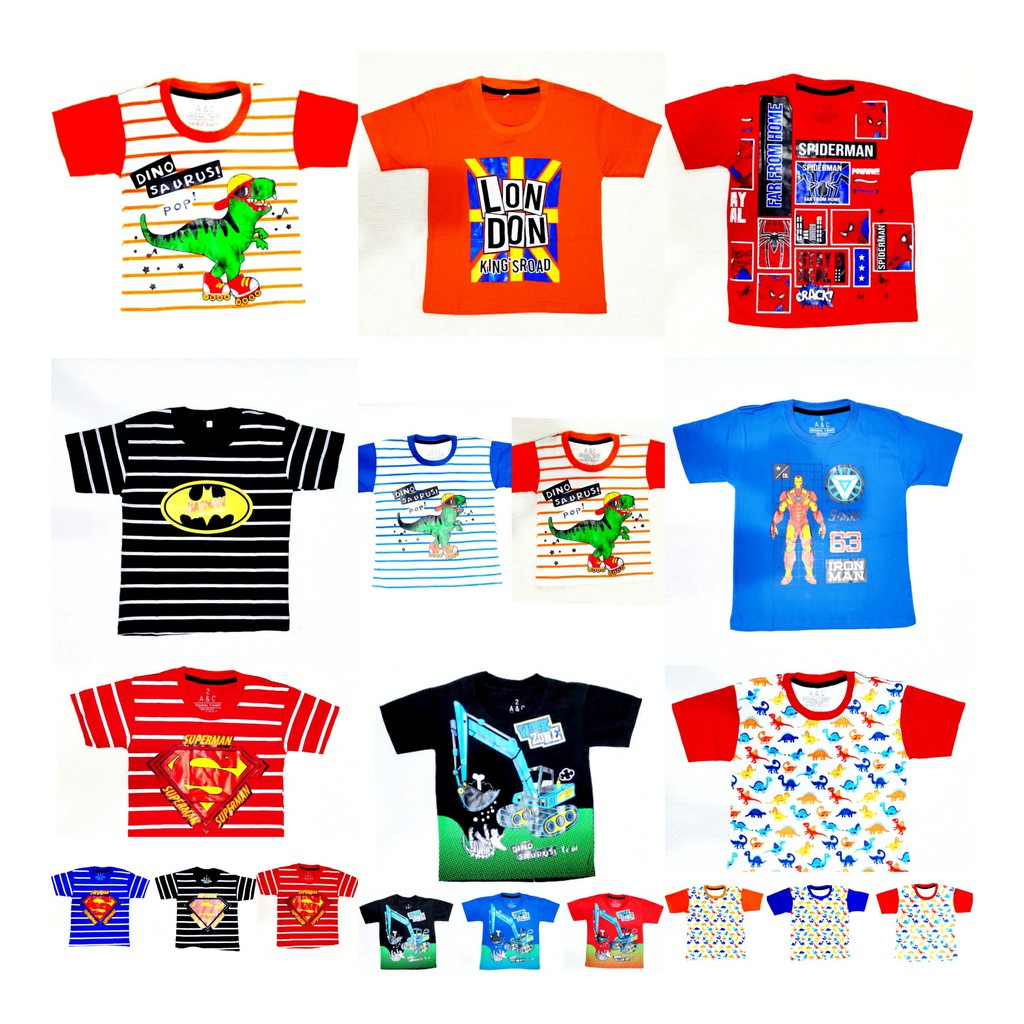 KAOS Anak  Laki Laki Atasan Anak  Laki GROSIR  BAJU  ANAK  