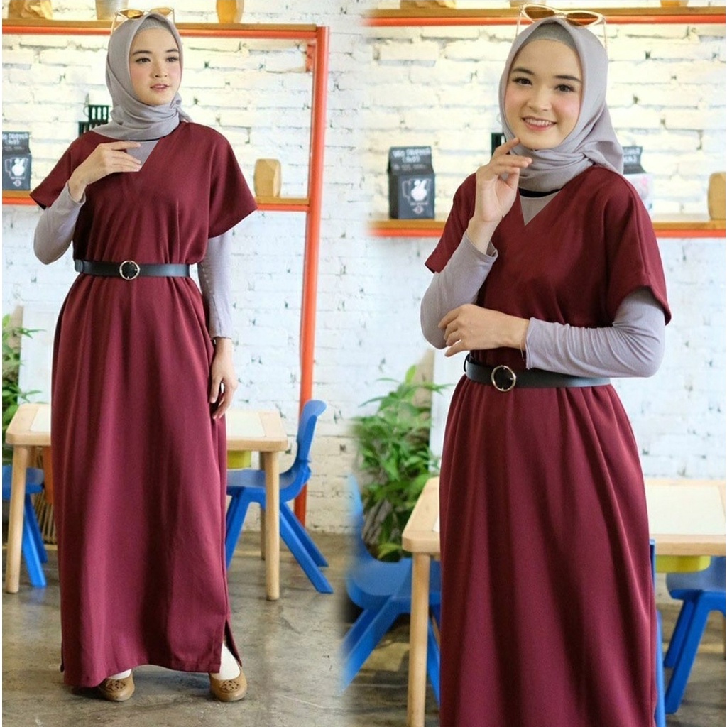 [HNFK] Tunik Leisa / Tunik Wanita Hijab / Tunik / Baju Tunik Wanita Terbaru / Tunik Panjang