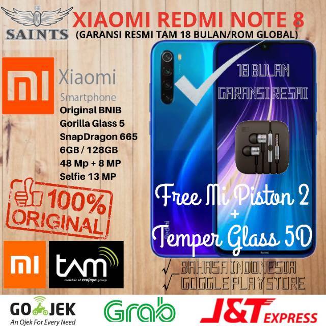 Xiaomi Redmi Note 8 Tam Ram 4GB Rom 64GB 6/128 4/64 3/32