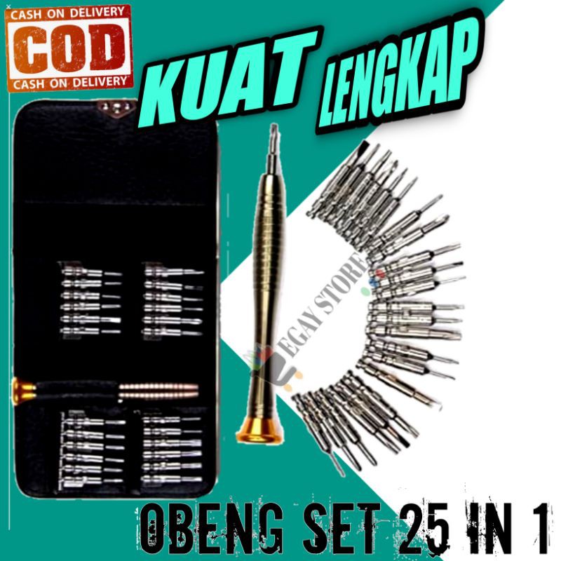 Obeng Set Hp 25 in 1 Lengkap Reparasi Handphone Mini Kecil Screw Obeng Bintang Plus Min T2 T3 T4 T5