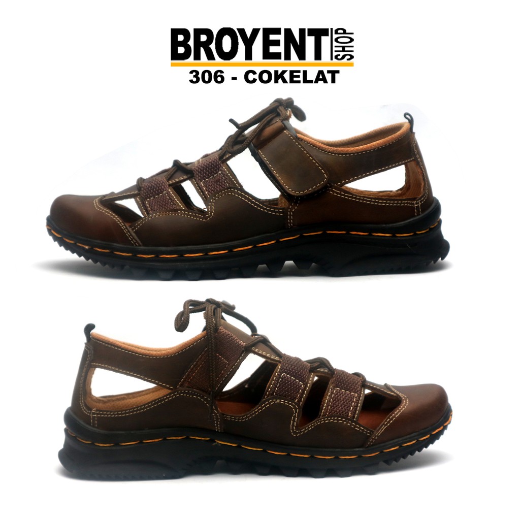 Sepatu Sandal Pria Casual Kulit Asli 306