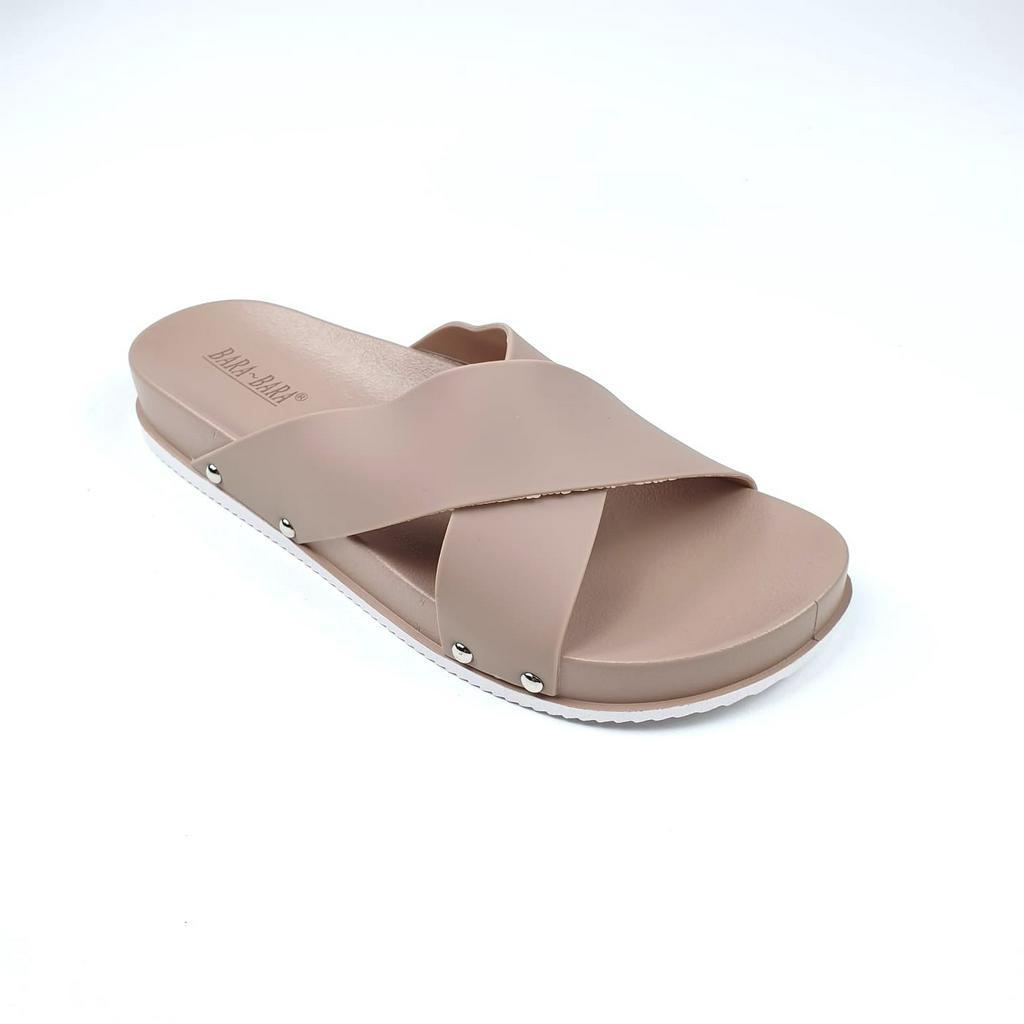 BARA BARA ORIGINAL jelly sandal karet empuk murah wanita barabara sendal selop import JSL855V-1NEW