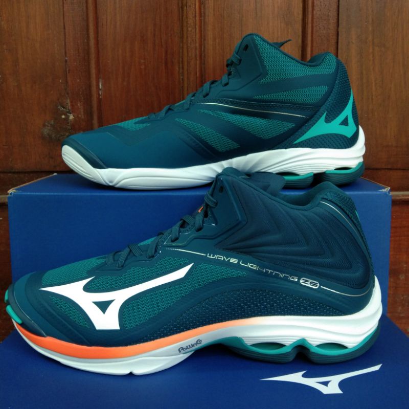 sepatu mizuno wlz6 mid legion blue original