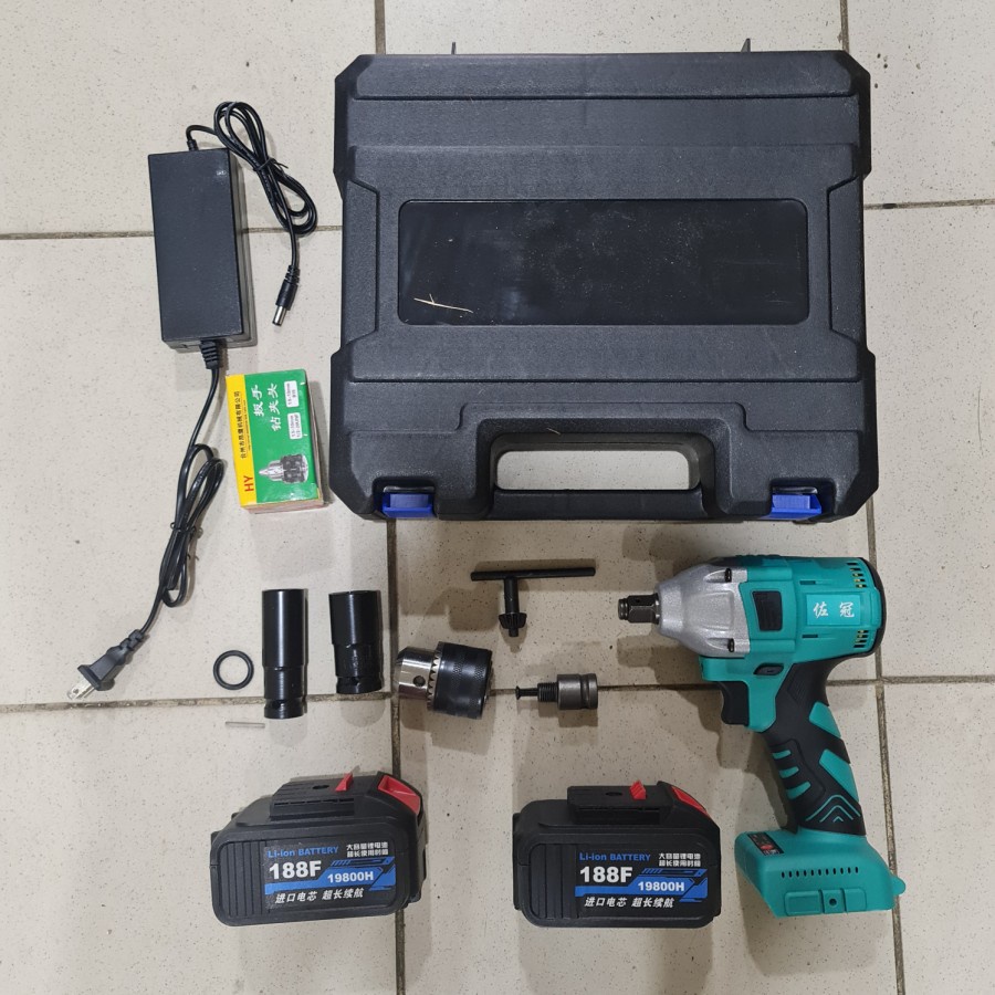 WIRELESS IMPACT DRILL SET IMPACT BATTERY CORDLESS WRENCH