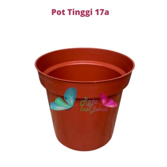 Pot bunga Murah /Pot Tanaman / Pot Plastik Merah Bata uk 8,10,12,15,17,17A &amp; 20 cm Pot Bunga Pot Tanaman Termurah Bahan Bagus Pot Bunga Besar Plastik Putih Hias Pot Bunga Coklat Bata  Besar 15 Aestetic