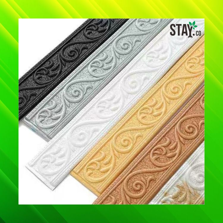 Lis Wallpaper Dinding 3D Border Walpaper 3D Wallfoam  / Wallborder Foam 3D / List dinding 3D