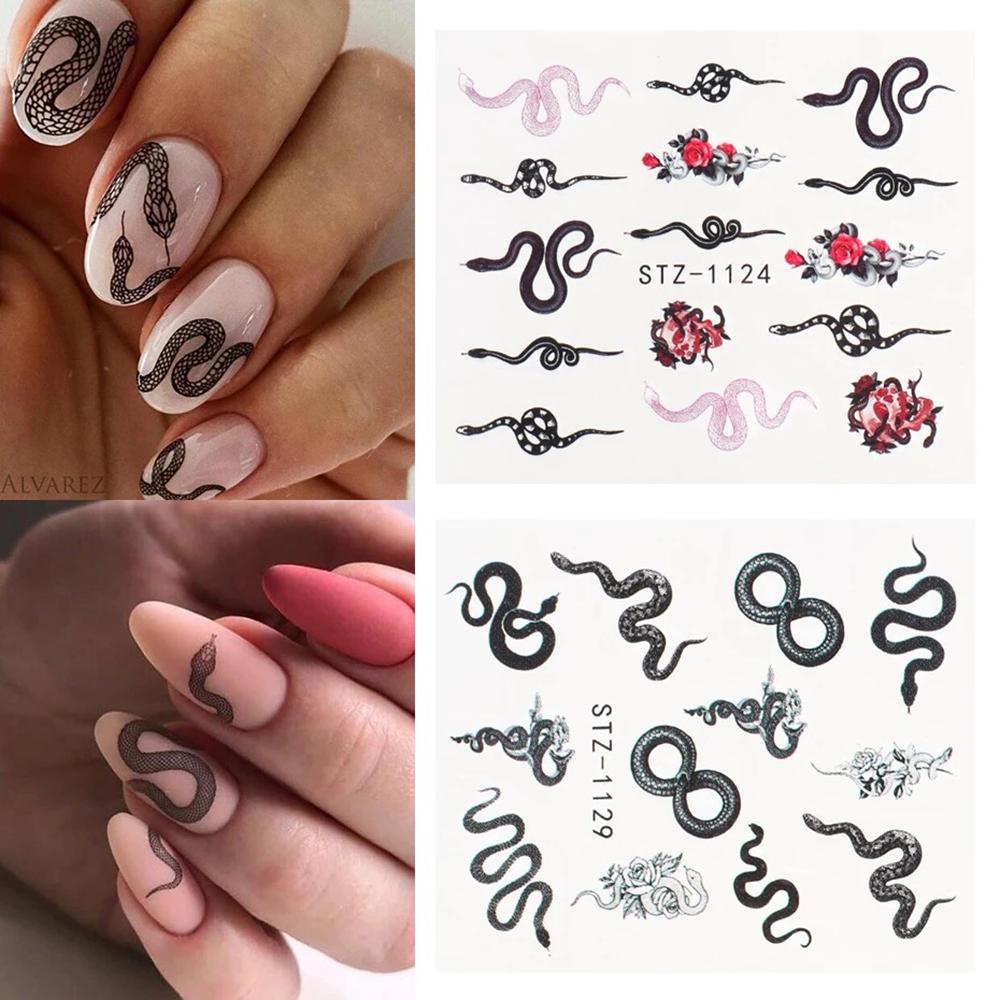 Solighter 24pcs/set Stiker Kuku Nail Art Tips DIY Manicure Angel Mary