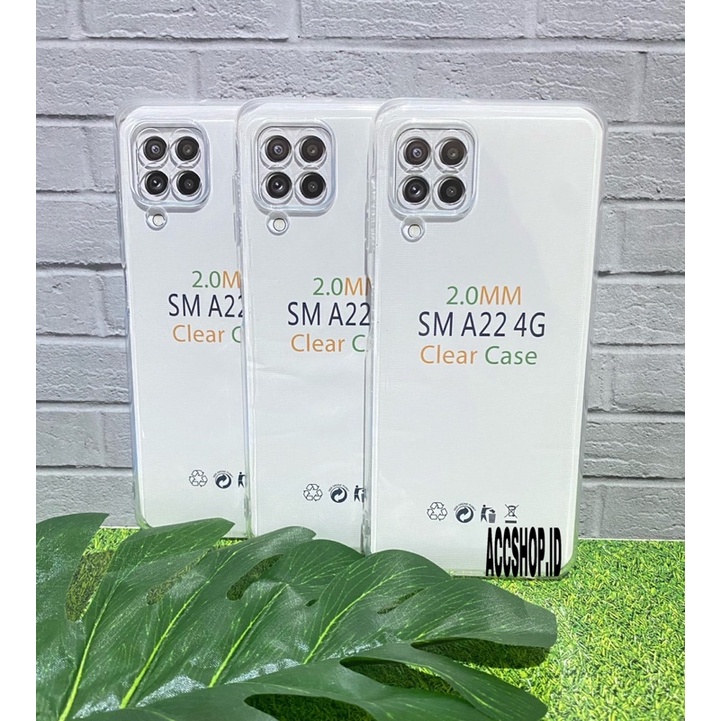 SAMSUNG A22 4G / A22 5G Clear Case Bening Tebal Protector kamera PC Case Crystal Silikon Soft Case