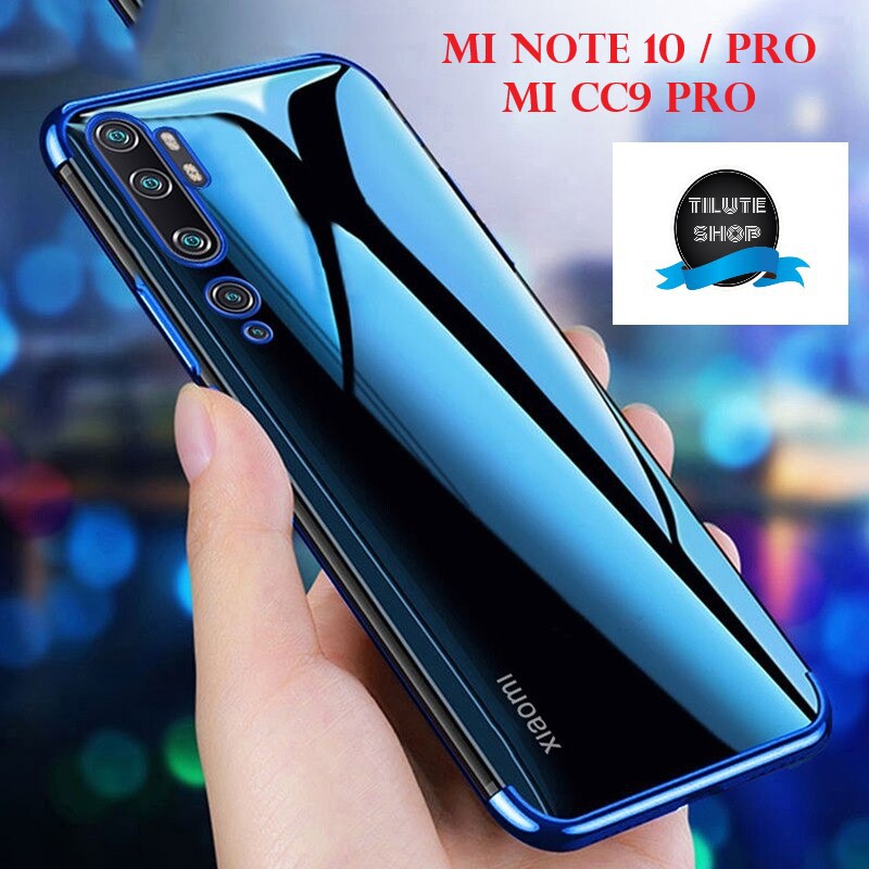 Case Luxury Plating Galaxy Xiaomi Mi Note 10 / Mi Note 10 Pro / Mi CC9 Pro Case Transparant