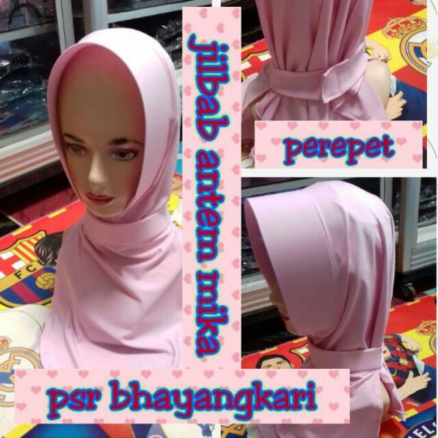 JILBAB PSR BHAYANGKARI & PSK PSH YKB YAYASAN KEMALA BHAYANGKARI MIKA SYAL BELAKANG PREPET