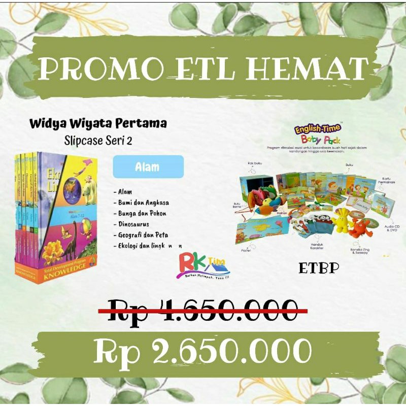 paket hemat ETBP dan WWP seri 2
