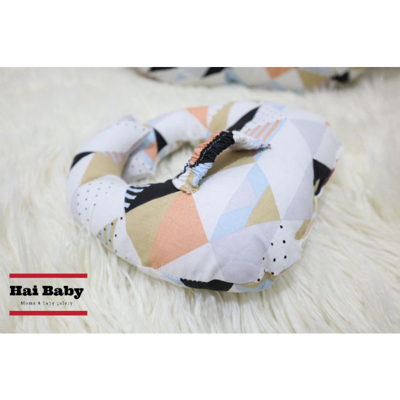 cod 2in1 sofa bayi multifungsi katun jepang original free bantal dot dan tas bayi