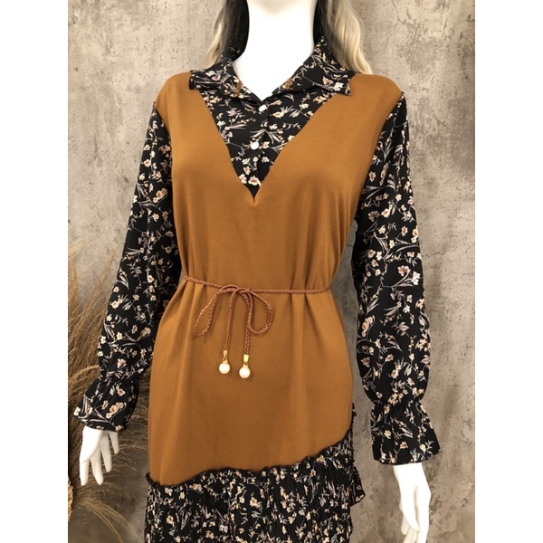 Edora Flower Vintage Tunic