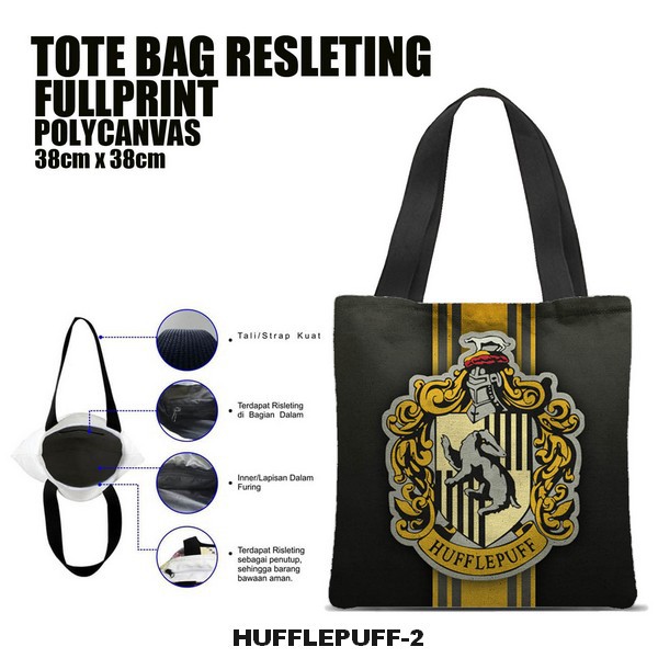 Tas / Tote Bag Polycanvas Full Print Resleting - Harry Potter Series.2