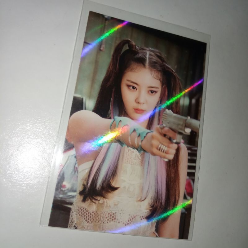 photocard pc lia itzy hologram withdrama holo wd not shy