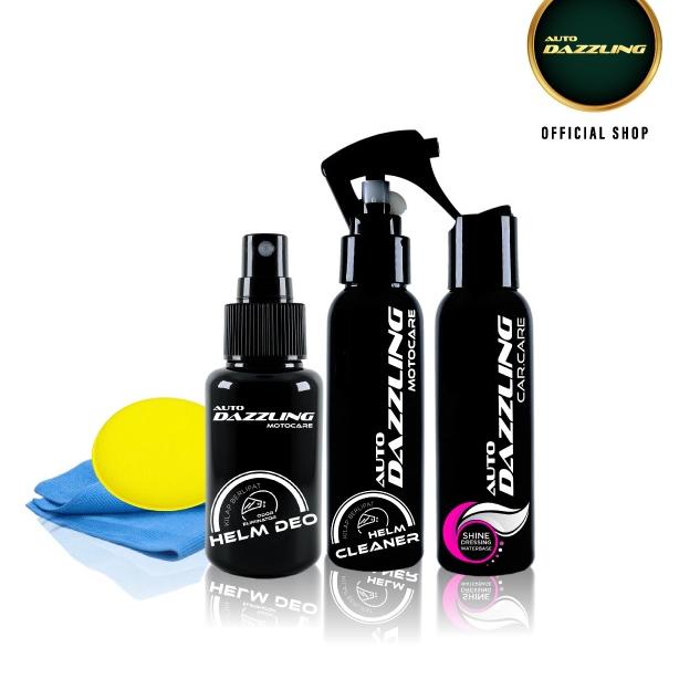 Auto Dazzling Paket Perawatan Helm & Motor Lengkap Bonus  Semir Ban ✓