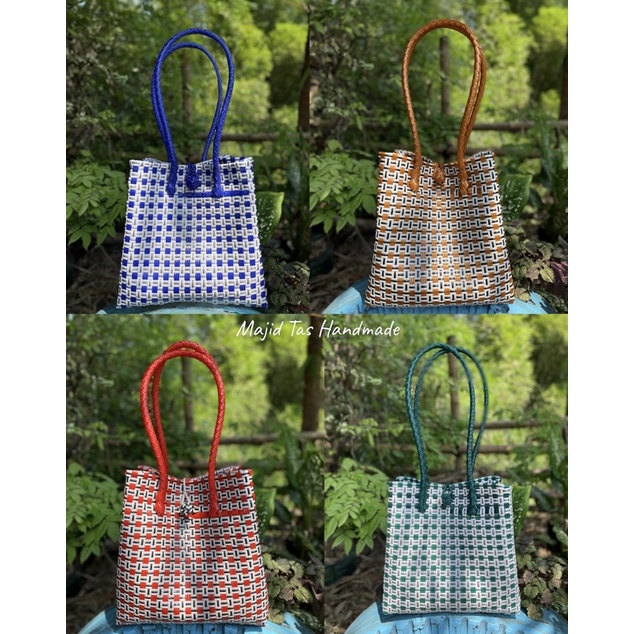 MAJID TAS HANDMADE - Tote Bag Wanita Jali Stylist Aesthetic Motif Kotak