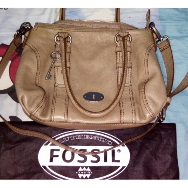 Fossil Maddox Satchel Taupe