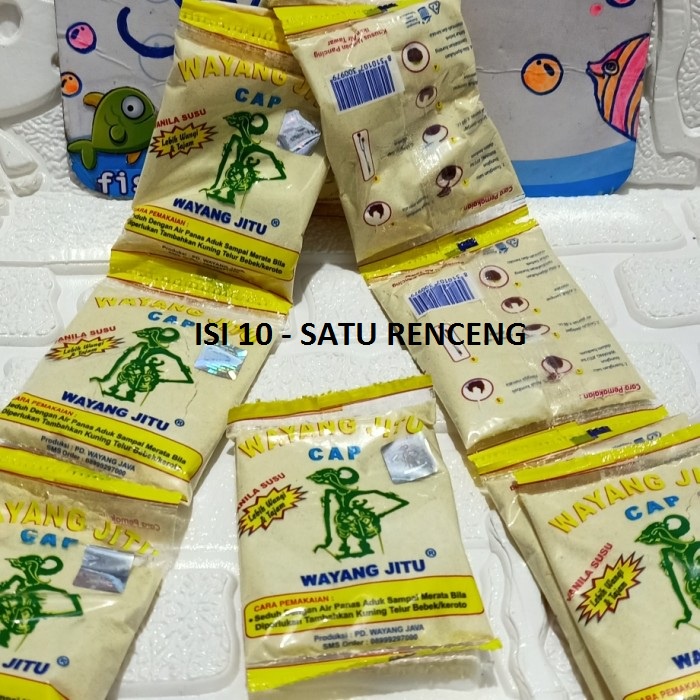 grosir wayang jitu Vanila susu isi 10 pcs umpan pancing