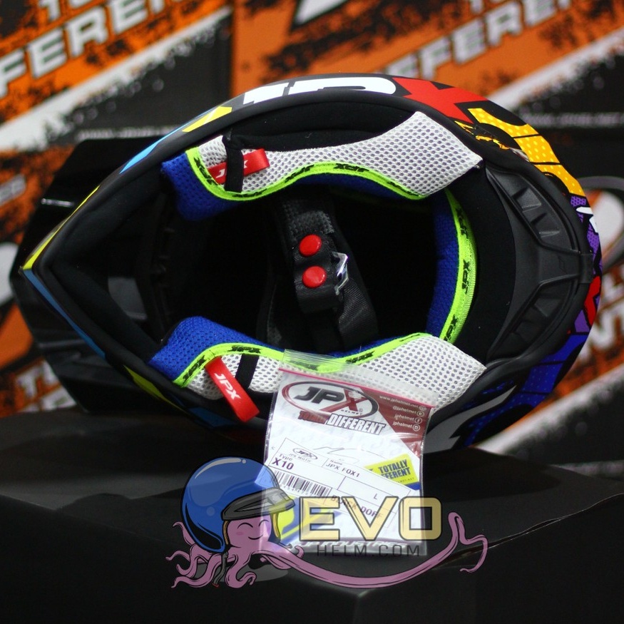 HELM JPX CROSS_FOX1 SERI X10 - BLACK DOFF + GOOGLE SNAIL (ONGKIR 2 KG) ORIGINAL HELM JPX X10 READDY TO ROCK HELM JPX MOTIF TERBARU TRAIL MOTIF HELM JPX MOTIF SUPERCROSS X10 HELM JPX TERBARU