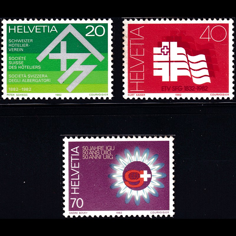 

Prangko Switzerland 1982 - Anniversaries - 3 lbr
