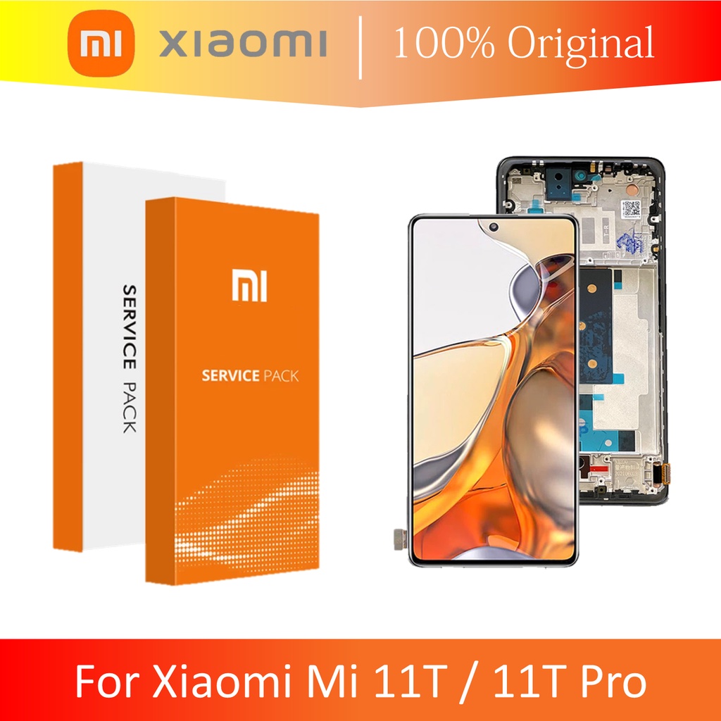 (ORIGINAL 100% XIAOMI) LCD + FRAME XIAOMI MI 11T /  MI 11T PRO