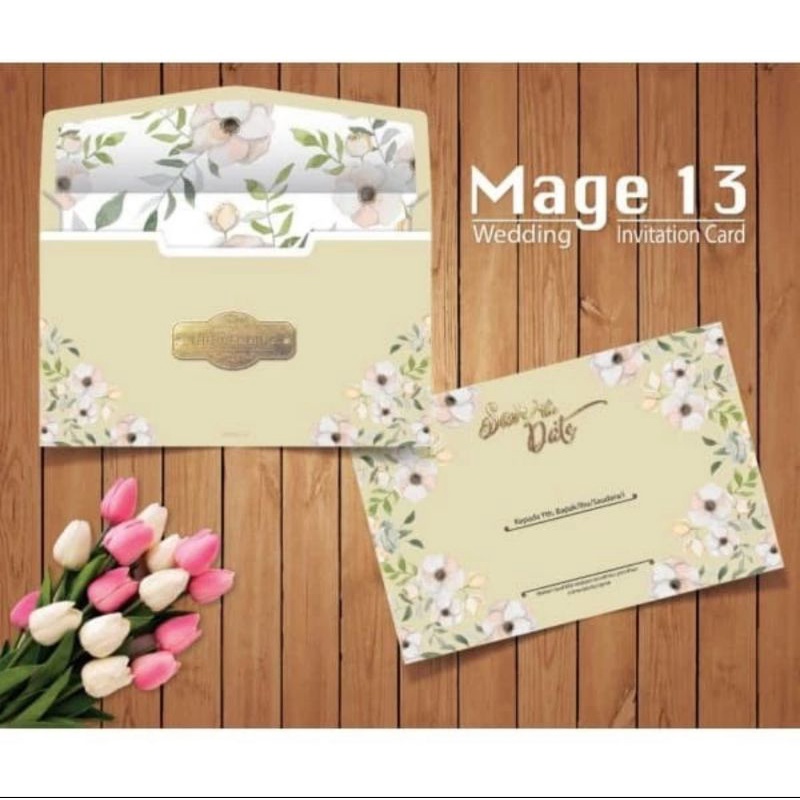 MAGE 13 (Blangko+Plastik) Blangko Undangan Nikah Kartu Undangan Nikah Ultah + Amplop Kartu Undangan