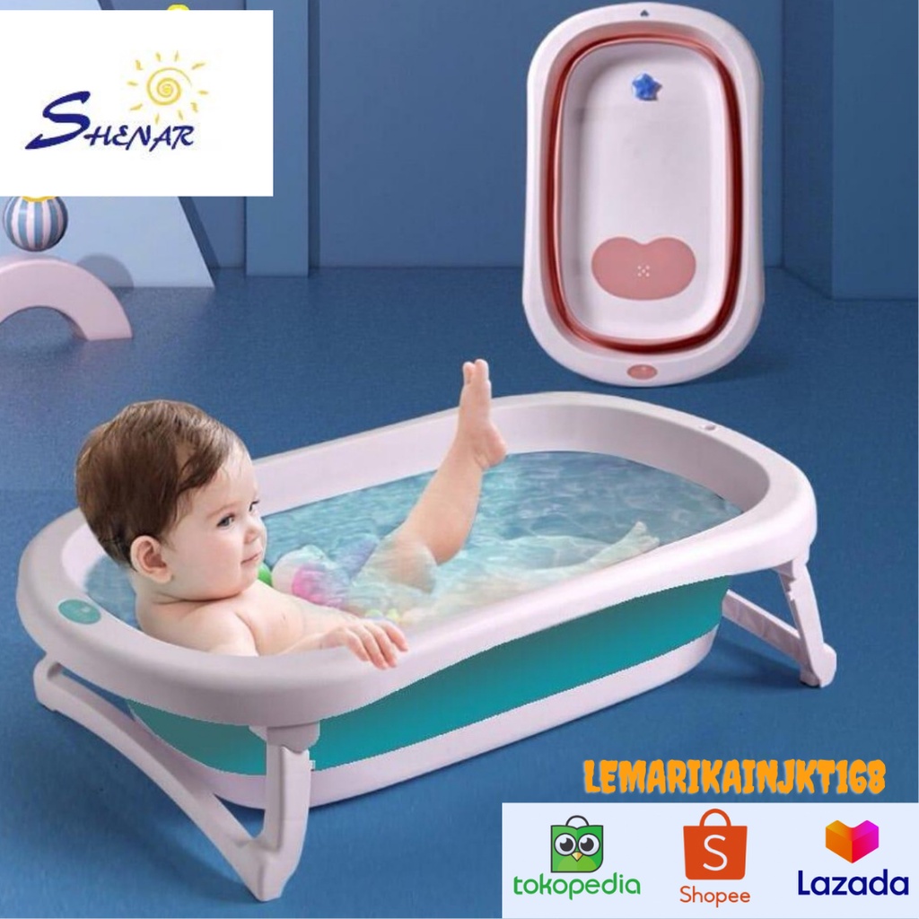 Terbaru Bisa Cod baby folding bathtub - Bak Mandi Bayi Lipat Portable Bathtub Anak Peralatan Bayi|Tempat Mandi bayi lipat||bak mandi bayi bahan tebal