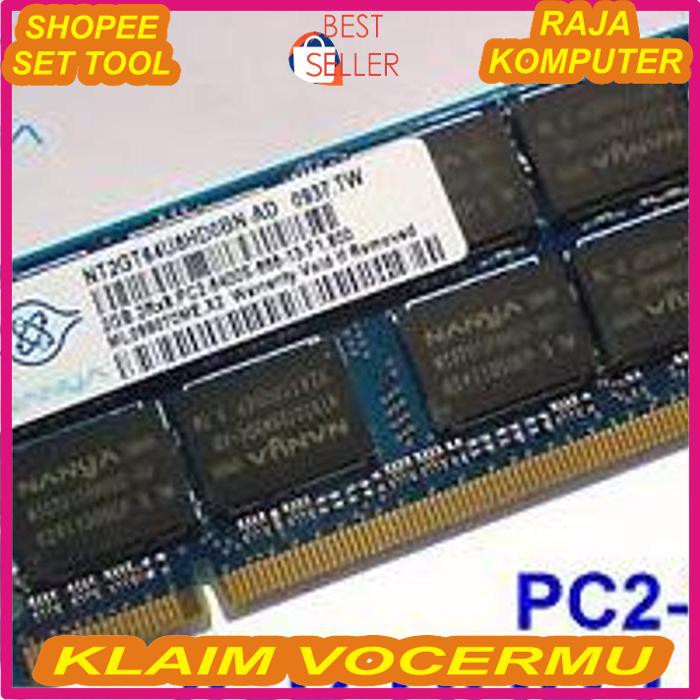 JUAL RAM LAPTOP DDR2 2GB (Memory Sodimm ddr2 2 Gb) RAM TERLARIS REKOMENDASI SHOPEE