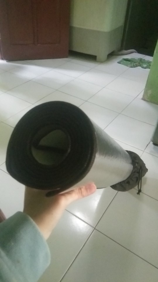 (promo) Alas Tenda Tikar Tenda Bahan Alumunium Foil 100*200 Cm Matras Foil Ekstra Hangan Ringan