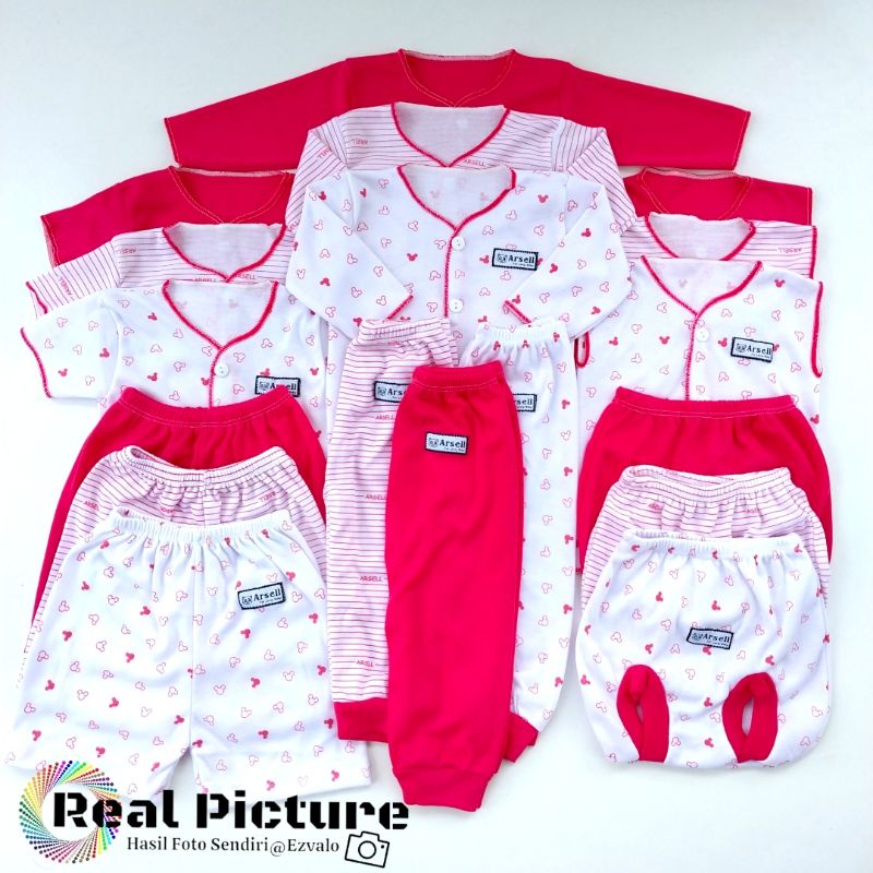 Baju bayi Hemat 18 pcs seri pink saleem